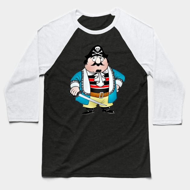 Captain Pugwash Baseball T-Shirt by longford